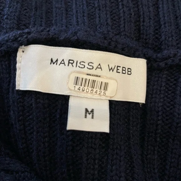 Marissa Webb x RTR Navy Button Up Sweater, M - Picture 2 of 8